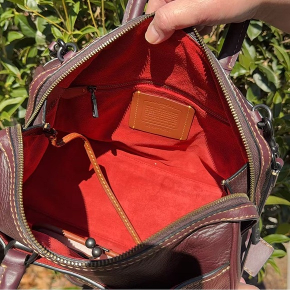 EUC COACH Rogue Satchel In Glovetanned Pebble Leather 58023 - Picture 12 of 13